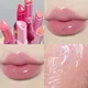 Shimmer Jelly Mirror Lipstick Transparent Fine Flash Water Glossy Lip Glaze Long Lasting