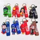 Marvel Comic Super Hero Silicone Keychains for Men Women Fans Cute Iron Man The Avengers Movie