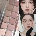 12Colors Low Saturation Full Matte Cool Atmosphere Earth Color Pure Eye Shadow Lasting Powder Korean