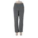 Crown & Ivy Dress Pants - Mid/Reg Rise: Gray Bottoms - Women's Size 12