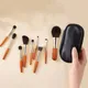 9 Pcs/set Log Color MINI Travel Makeup Brush Kit Eye Shadow Eyelash Concealer Blush Brush Smudge