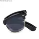 Portable Folding Sunglasses With Box Women Men Upscale Brand Retro Foldable UV400 Sunscreen