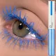 Colorful Mascara Waterproof Lengthens Eyelash Makeup White Pink Blue Gold Curling Volume 4D Silk