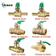 Brass Water Oil Air Gas Fuel Line Shutoff Ball Valve Pipe Fittings Pneumatic Connector Controller