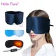 Sleep Mask for Women Men Cooling Heated Gel Pad for Dry Puffy Eyes Light Blocking Blindfold Sleeping