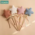 1PC Baby Rattle Toy Beech Wooden Star Wooden Magic Wand Wood Teething Rodent Nursing Accessories