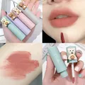 Velvet Matte Lipstick Blush Waterproof Long Lasting Cute Bear Lipgloss Non-Stick Cup Makeup Lip Tint