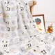 HappyFlute 1pc 120*110CM Baby Muslin Swaddle 100% Cotton Summer Lovely Animal Print Baby Blanket