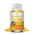 Supplements Zinc 40mg Vitamin C 2000mg and Vitamin D3 5000 IU (125mcg) Per Serving - 60/120