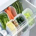 Refrigerator Organizer Bins Fridge Food Sort Storage Box Transparent Seasoning Storage Box Kitchen
