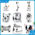 New style Silver 925 Charms charm bone dog cat fit original Pandora charm bracelet DIY women's