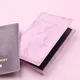 Women Cute Pink Leather Passport Cover Air Tickets for Cards Travel Passport Holder Card Holder