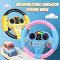 Multi Functional 360 ° Rotation Simulation Steering Wheel Simulation Driving Car Children's Co Pilot