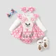 PatPat Baby Girl Rabbit Pattern Ruffle Long Sleeve Romper rabbit Casual/Outdoor Suitable for Autumn