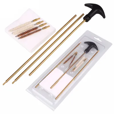 Tactical Hunting Barrel Cleaning Kit 177&.22 Rifle Pistol Airgun Brush Gun Rod Shortgun Cleaner