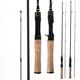 UL Action Travel Spinning Fishing Rod1.68/1.8m Lightweight Carbon Fiber 2 Section Fishing Pole