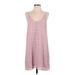 BP. Casual Dress - Mini Scoop Neck Sleeveless: Pink Print Dresses - New - Women's Size Small