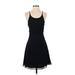 Moda International Casual Dress - Party Scoop Neck Sleeveless: Black Solid Dresses - Women's Size 4