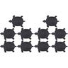 Esschert Design - Pas japonais motif tortue Lot de 10 - Noir