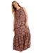 Plus Size Women's Cutout Neckline Maxi Dress by June+Vie in Black Mirrored Paisley (Size 26/28)