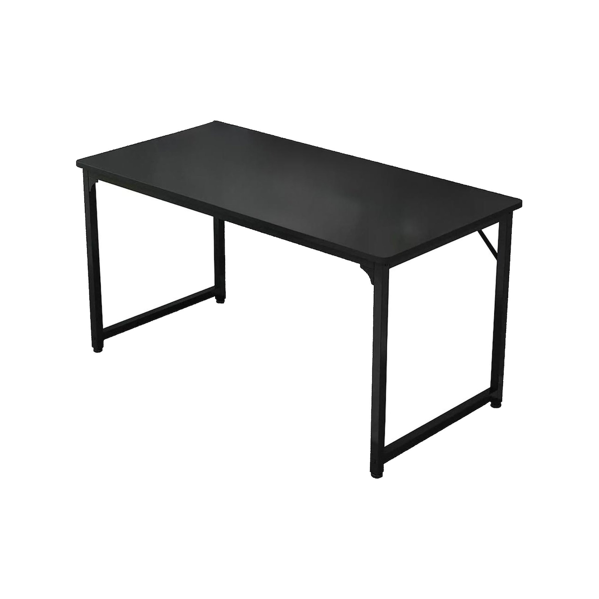 Dmora Schreibtisch Sedaví, linearer Schreibtisch, Mehrzweck-Büroschreibtisch, fester platzsparender Schreibtisch, 60x140h74 cm, Schwarz Image