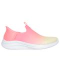 Skechers Women's Slip-ins: Ultra Flex 3.0 - Beauty Blend Sneaker | Size 9.5 | Neon Pink/Yellow | Textile/Synthetic | Vegan | Machine Washable