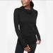 Athleta Tops | Athleta Black Casual Long Sleeve Hoodie Hooded Pullover | Color: Black | Size: M