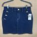 Michael Kors Skirts | Michael Kors Dark Fade Denim Mini Skirt, Sizes 4 & 6, Nwt | Color: Blue | Size: Various