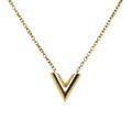 Louis Vuitton Jewelry | Louis Vuitton Essential V Necklace Costume Necklace | Color: Gold | Size: Os