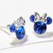 Disney Accessories | Bnwot Nvr Worn Minnie Mouse Sim. Sapphire Birthstone Earrings. Sterling Silver | Color: Blue/Silver | Size: Osg