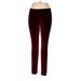 Lbisse Casual Pants - High Rise: Burgundy Bottoms - Women's Size Large