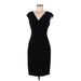 Lauren by Ralph Lauren Cocktail Dress - Sheath: Black Solid Dresses - Women's Size 6
