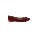 Vince Camuto Flats: Burgundy Print Shoes - Women's Size 8 1/2 - Round Toe