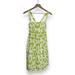 J. Crew Dresses | J. Crew Chartreuse Swirl Print Criss Cross Back Sundress Size 0 Xxs | Color: Green/Yellow | Size: 0