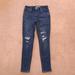 Levi's Jeans | Levis 721 High Rise Distressed Skinny Jeans Womens 28 Us 6 Denim Blue High Waist | Color: Blue | Size: 28