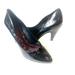 Jessica Simpson Shoes | Jessica Simpson Maura Womens Size 9 Black Textured Patent Leather Cone Heel Pump | Color: Black | Size: 9