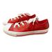 Converse Shoes | Converse Ctas Ox Sneakers Glitter Cherry Red And White Junior Size 4 Women’s 6 | Color: Red/White | Size: 6