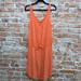 Anthropologie Dresses | Anthropologie The Odells Henley Tangerine Dress Nwt | Color: Orange | Size: S