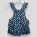 Levi's Dresses | Levi’s Baby Girl Floral Denim Jumper Dress 18 Months | Color: Blue/White | Size: 18mb