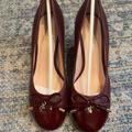 Kate Spade Shoes | Kate Spade Kacey Wedge Pumps In Burgundy Bordeaux - Size 6.5 Nwt | Color: Purple/Red | Size: 6.5