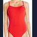 Adidas Swim | Adidas Nwt Awx8613 Solid C-Back Red One Piece Swimsuit Womens Size 30 | Color: Red | Size: S