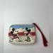 Disney Bags | Disney X Junk Food Mickey Mouse Minnie Mouse Pouch Clutch Wristlet Makeup Bag. | Color: Cream | Size: Os