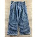 Carhartt Jeans | Carhartt B13 Dst Dungaree Fit Carpenter Denim Blue Work Jeans Mens 38x30 | Color: Blue | Size: 38