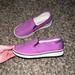 Columbia Shoes | Columbia Purple Canvas Slip Ons Size 13 | Color: Purple/White | Size: 13g