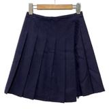 Burberry Bottoms | Burberry Navy Blue Wool Wrap Fringe Pleated Skirt 12y | Color: Black/Blue | Size: 12g