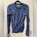 Athleta Tops | Athleta Fastest Track Long Sleeve Running Shirt, Blue Space Dye, Medium | Color: Blue | Size: M