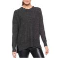 Athleta Sweaters | Athleta Perspective Wool Cashmere Crew Women Sz Medium In Black Marl | Color: Black | Size: M