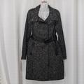 Michael Kors Jackets & Coats | Michael Kors Women's Wool Trench Coat Size Xs Gray / Black | Color: Black/Gray | Size: Xs