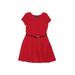 Polo by Ralph Lauren Dress - Fit & Flare: Red Solid Skirts & Dresses - Kids Girl's Size 6X