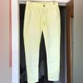 American Eagle Outfitters Jeans | American Eagle Yellow And White Denim Jeggings | Color: White/Yellow | Size: 6